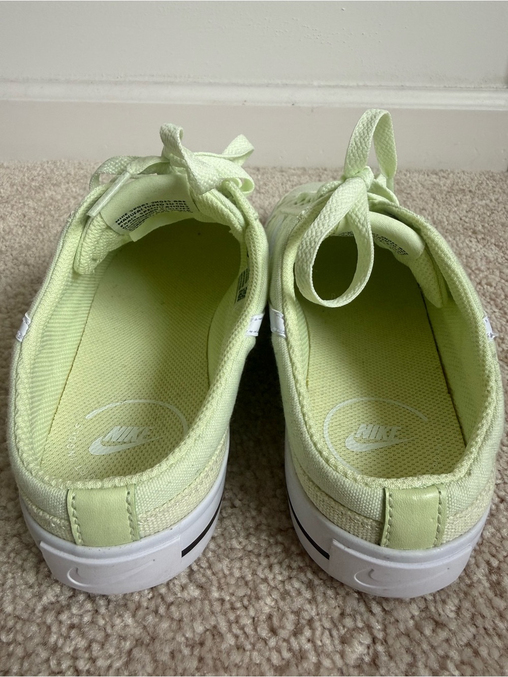 NWOB Nike Women’s Court Legacy Mules in Lime Ice- Low-Top Sneakers - Picture 6 of 10